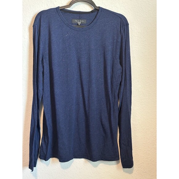 rag & bone‎ Classic Nep Tee T-Shirt Mens Size Medium Navy - Picture 1 of 3